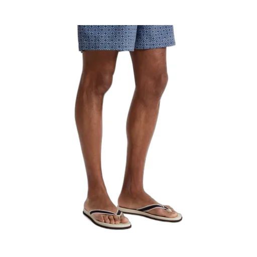 Striped Slip-On Flip-Flops