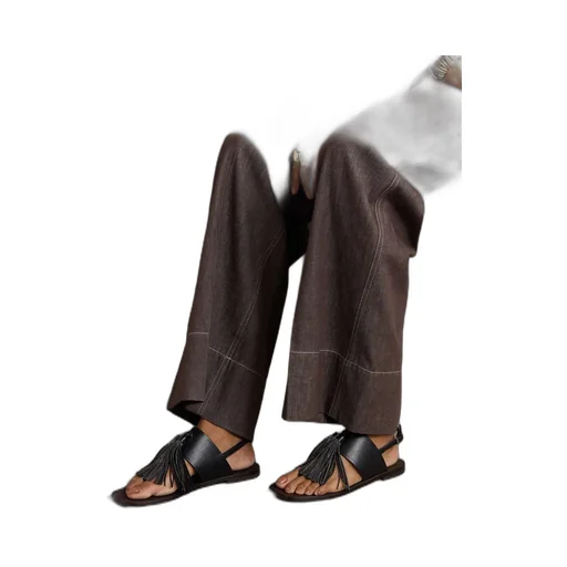 Square Toe Flat Sandals