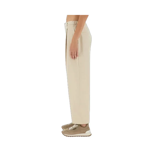 Pleated Straight-Leg Trousers