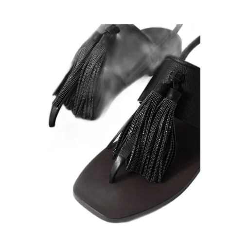 Square Toe Flat Sandals