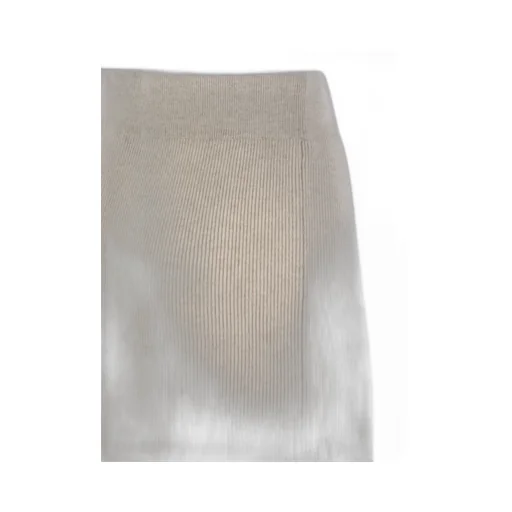 Straight Hem Knitted Midi Skirt