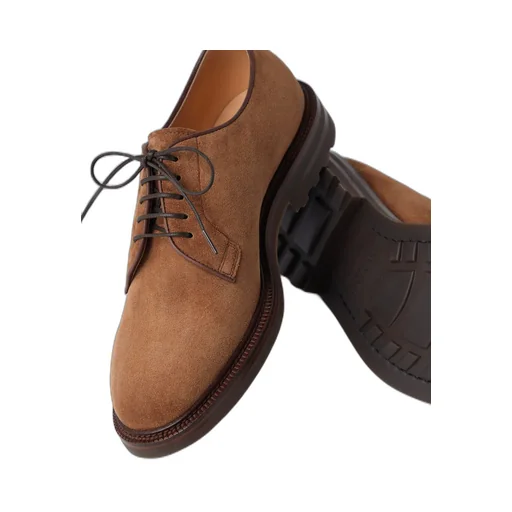 Round-Toe Lace-Up Derby Shoes