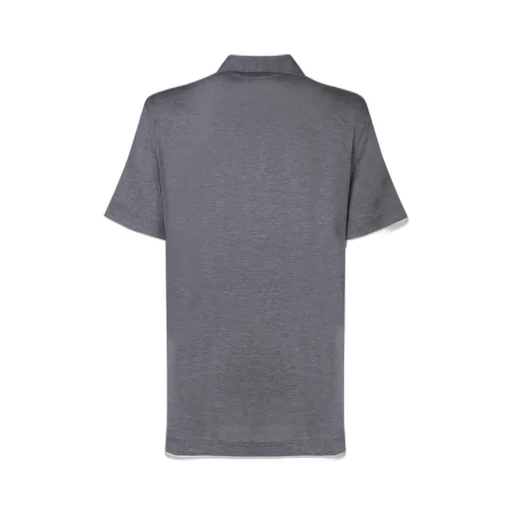 Contrast-Trim Short-Sleeved Polo Shirt