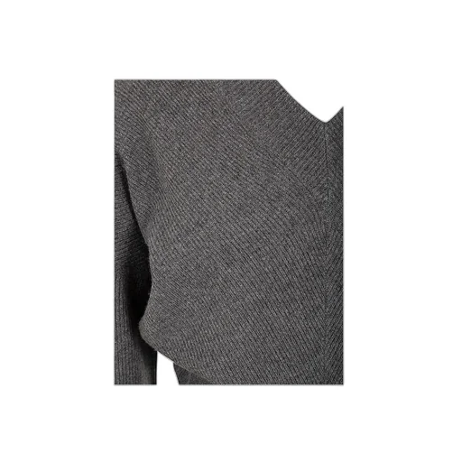 V-Neck Knitted Midi Dress