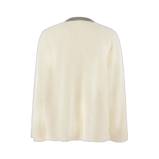 Crewneck Ribbed Knitted Jumper