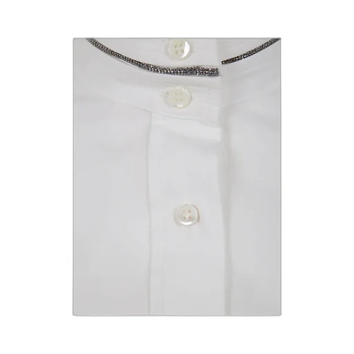 Monili-Detail Poplin Shirt