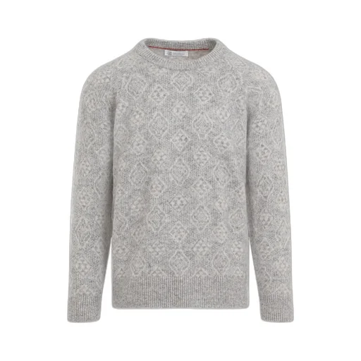 Patterned Crewneck Sweater