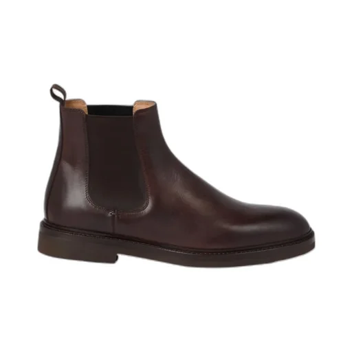 Round-Toe Chelsea Ankle Boots