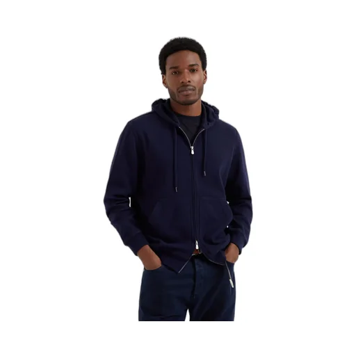 Long-Sleeve Cashmere Hoodie