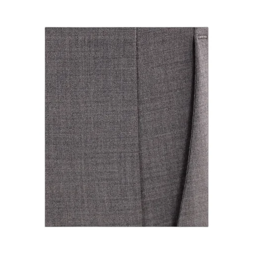 Melange-Effect Tailored Trousers