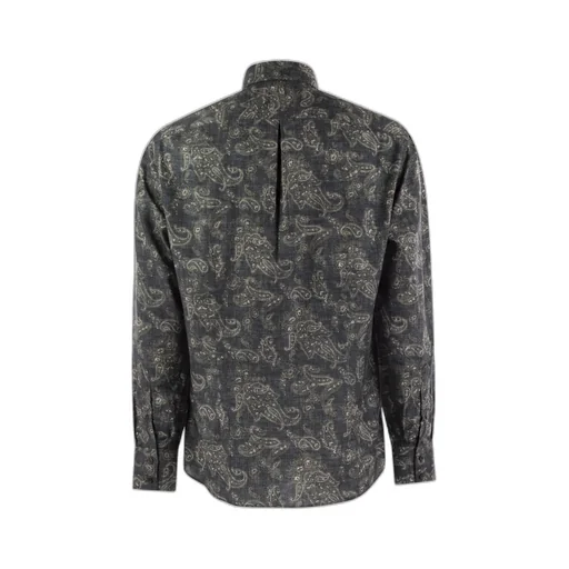 Paisley-Printed Button-Up Shirt