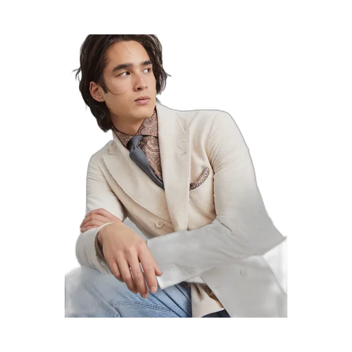 Corduroy Double Breasted Deconstructed Blazer