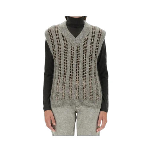 V-Neck Knitted Vest