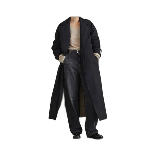 Long Belted Down Coat