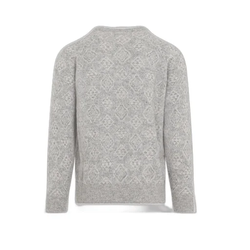 Patterned Crewneck Sweater