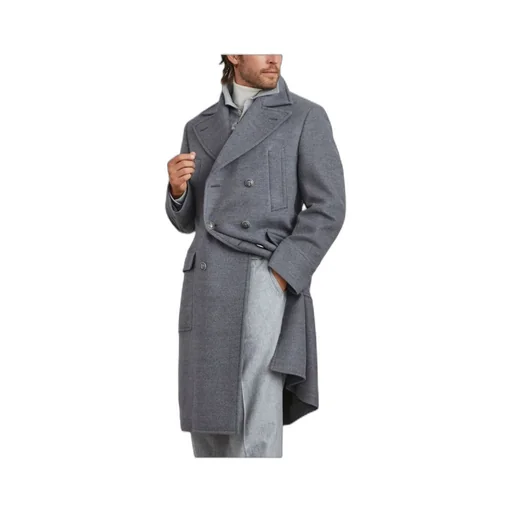 Double-Breasted Long Coat