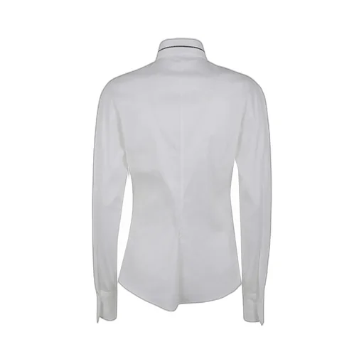 Monili-Detail Poplin Shirt