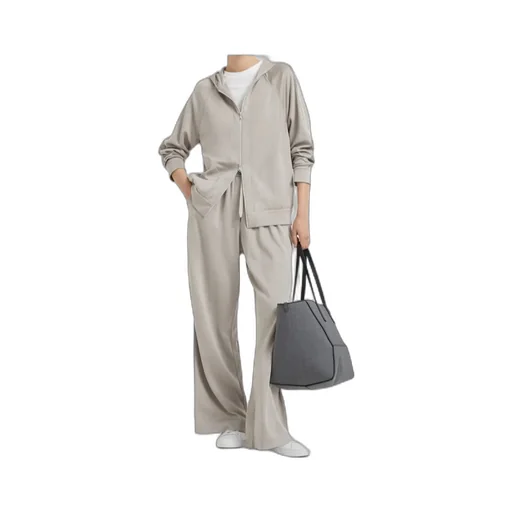 Monile-Embellished Zipped Hoodie