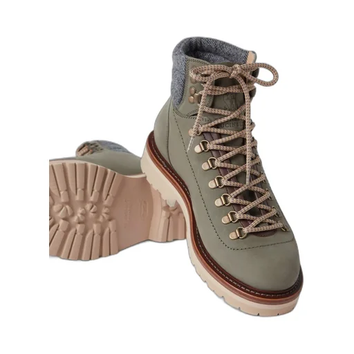 Round Toe Lace-Up Boots