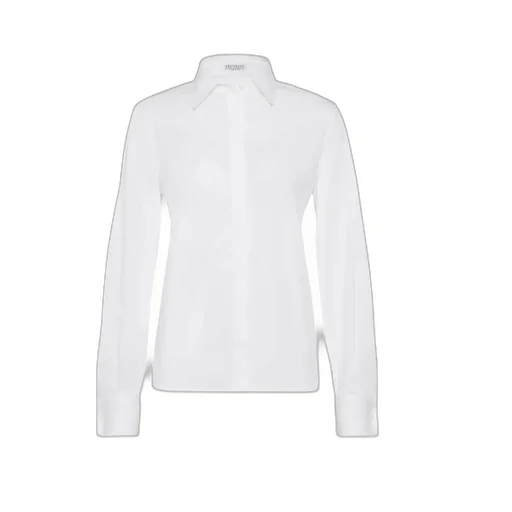 Embellished Stretch Poplin Shirt
