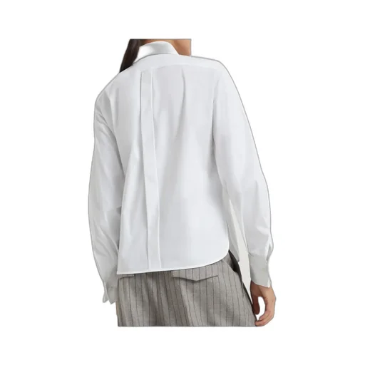 Embellished Stretch Poplin Shirt
