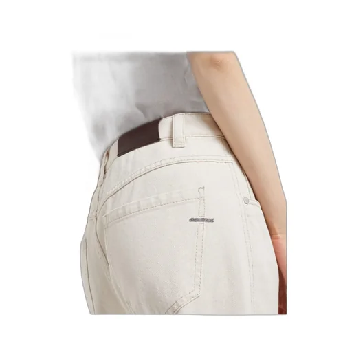 Logo Patch Cropped Jeans