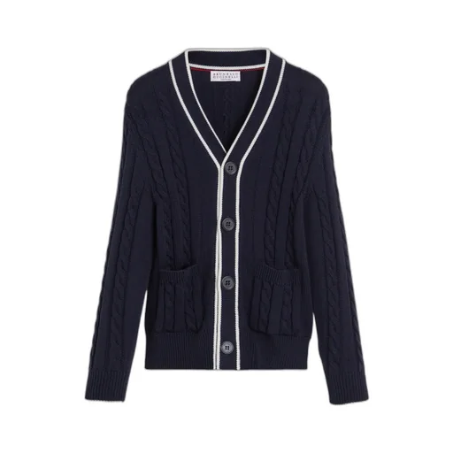Long-Sleeved Knitted Cardigan