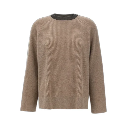 Crewneck Ribbed Knit Jumper