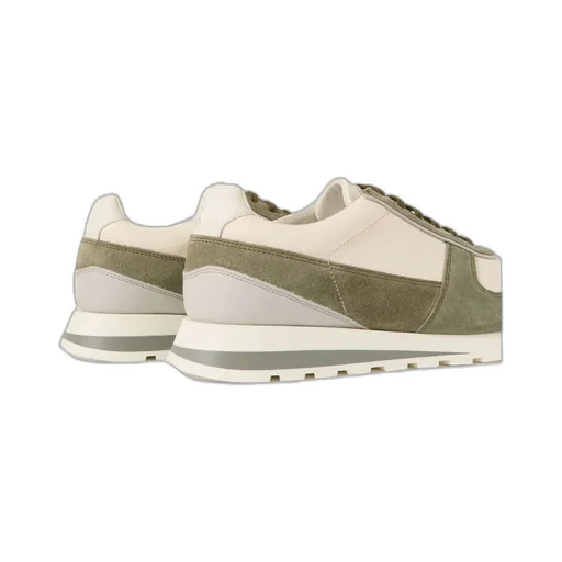 Panelled Lace-Up Sneakers