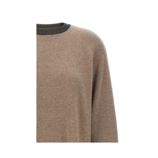 Crewneck Ribbed Knit Jumper