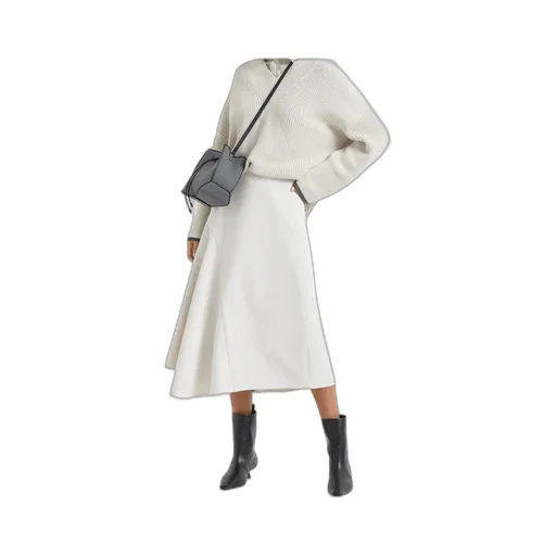 Asymmetric Midi Skirt