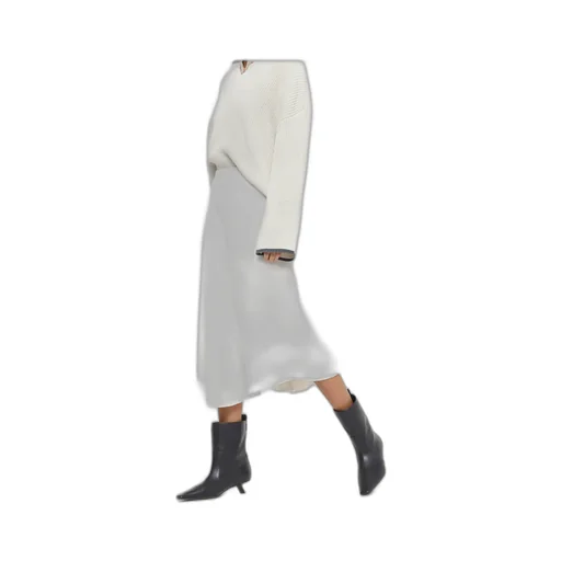 Asymmetric Midi Skirt