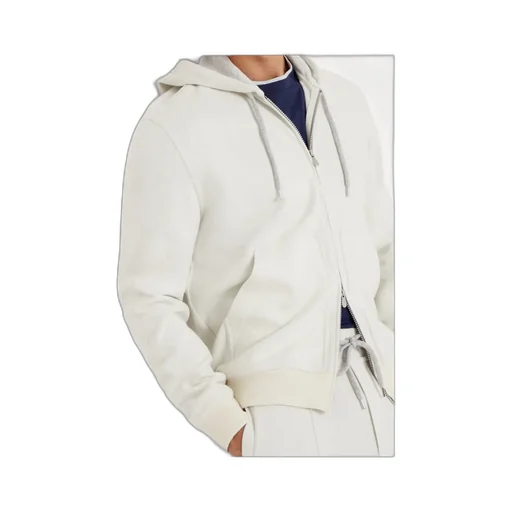 Zip-Up Jersey Hoodie