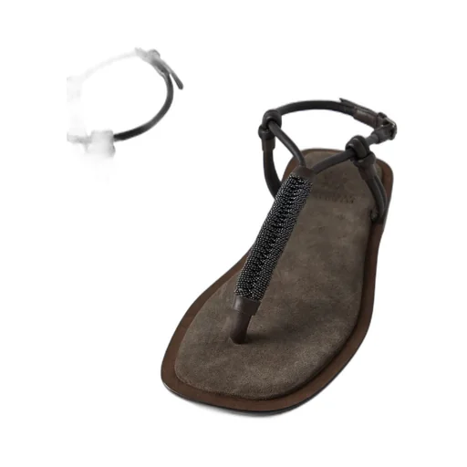 Embellished Strap Flip-Flops