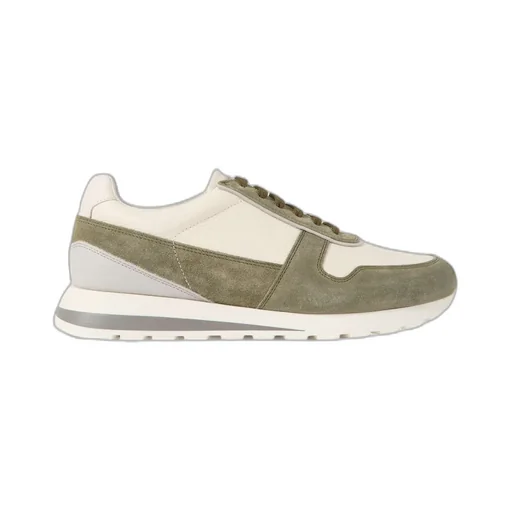 Panelled Lace-Up Sneakers