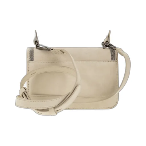 Logo-Embossed Embellished Top Handle Bag