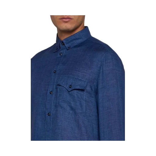 Long-Sleeved Polo Shirt