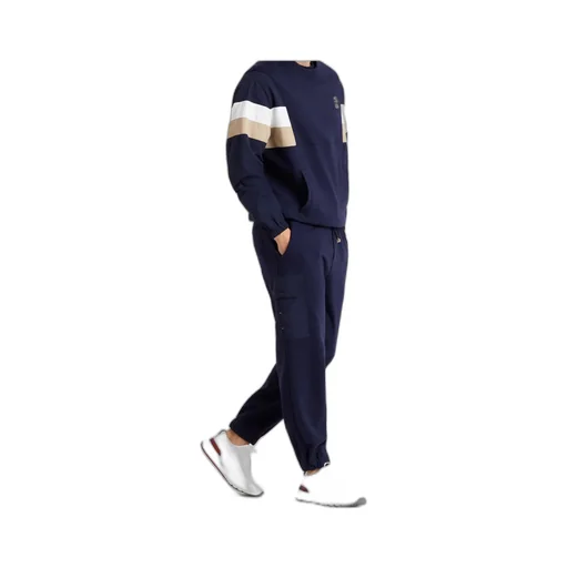 Straight-Leg Cotton-Blend Track Pants