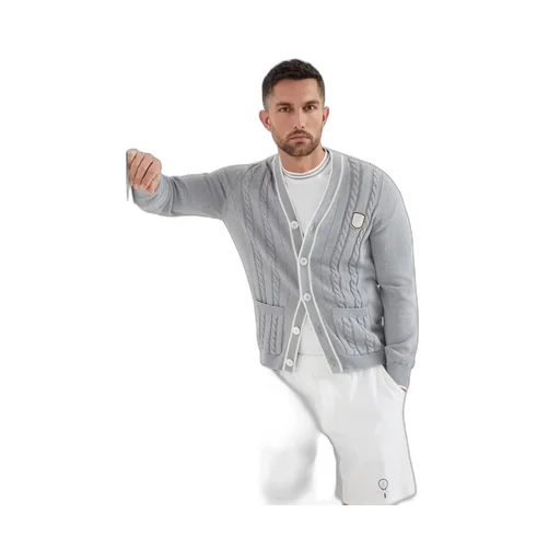 Logo Patch Knitted Cardigan