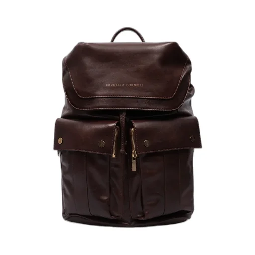 Logo Embossed Backpack