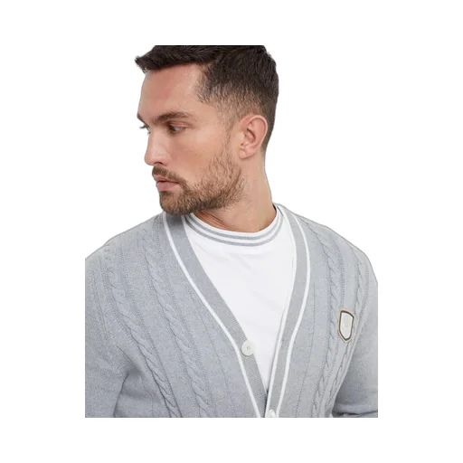 Logo Patch Knitted Cardigan