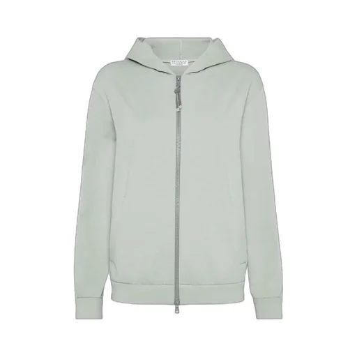 Monili Bead-Embellished Zip-Up Hoodie
