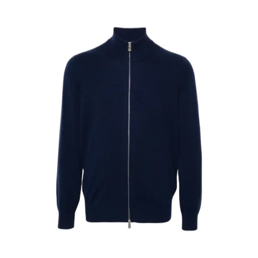 Zipped Cashmere Cardigan