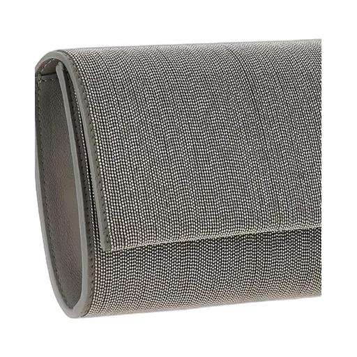 Precious Monili Chain Foldover Top Clutch Bag