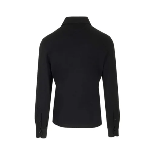 Long Sleeved Buttoned Polo Shirt