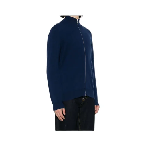 Zipped Cashmere Cardigan