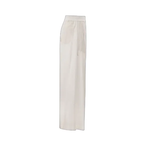 Elasticated Waistband Wide-Leg Trousers