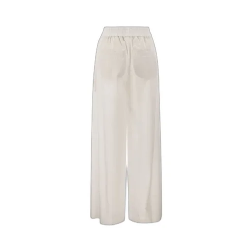 Elasticated Waistband Wide-Leg Trousers