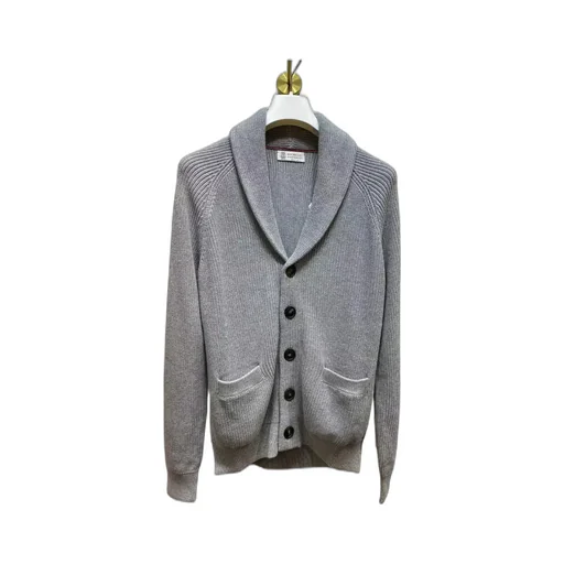 Long-Sleeved Lapel Sweater
