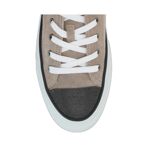 Round-Toe Lace-Up Sneakers